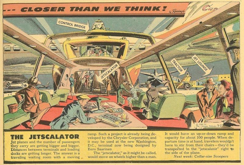 Illustration for article titled 12 Radical, Unbuilt Airports From 100 Years of Air Travel